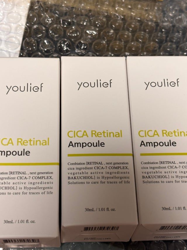 Customer photo of CICA Retinal Ampoule submitted by a Youlief customer in Korea